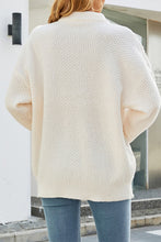 Load image into Gallery viewer, Cable-Knit Round Neck Long Sleeve Sweater
