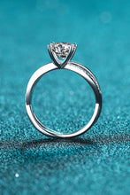 Load image into Gallery viewer, 1 Carat Moissanite Crisscross Split Shank Ring
