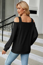 Last inn bildet i Galleri-visningsprogrammet, Cold Shoulder Square Neck Cutout Blouse
