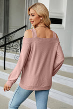 Last inn bildet i Galleri-visningsprogrammet, Cold Shoulder Square Neck Cutout Blouse
