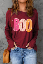 Load image into Gallery viewer, BOO Graphic Thumbhole Sleeve T-Shirt
