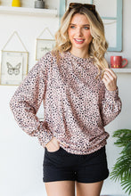 Last inn bildet i Galleri-visningsprogrammet, Leopard Print Round Neck Long Sleeve Sweatshirt
