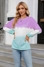 Load image into Gallery viewer, Gradient Round Neck Long Sleeve Sweatshirt
