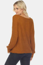 Load image into Gallery viewer, Round Neck Raglan Sleeve Sweater
