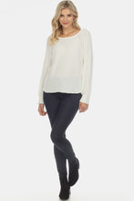 Load image into Gallery viewer, Round Neck Raglan Sleeve Sweater
