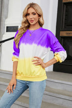 Load image into Gallery viewer, Gradient Round Neck Long Sleeve Sweatshirt
