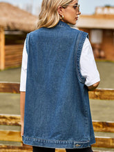 Load image into Gallery viewer, Button Down Denim Vest
