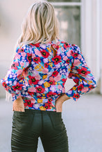 Load image into Gallery viewer, Printed Round Neck Long Sleeve Blouse
