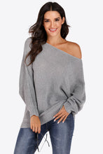 Load image into Gallery viewer, One Shoulder Dolman Sleeve Sweater
