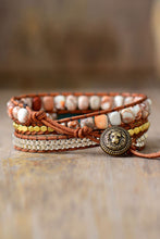 Load image into Gallery viewer, Handmade Natural Stone Copper Bracelet
