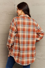 Load image into Gallery viewer, Ninexis Full Size Plaid Collared Neck Button-Down Long Sleeve Jacket
