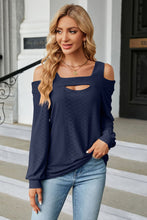 Last inn bildet i Galleri-visningsprogrammet, Cold Shoulder Square Neck Cutout Blouse
