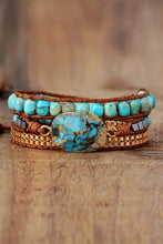 Load image into Gallery viewer, Handmade Natural Stone Copper Bracelet
