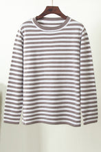 Last inn bildet i Galleri-visningsprogrammet, Striped Round Neck Long Sleeve Sweater
