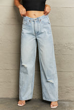 Load image into Gallery viewer, Distressed Wide Leg Jeans
