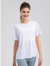 Load image into Gallery viewer, Round Neck Short Sleeve Active Top
