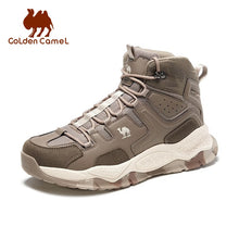 Load image into Gallery viewer, Hiking shoes in gold high-top waterproof non-slip wear-resistant trekking shoes
