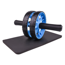 Load image into Gallery viewer, AB Wheel Push Up Bar Exercise Home Gym Equipment for Abs Core Abdominal Workout Roller with Innovative Non-Slip Rubber Knee Pad
