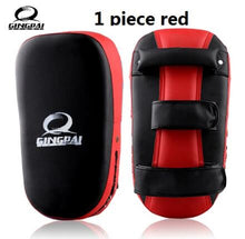 Load image into Gallery viewer, Muay Thai TKD Punching Curve and Leather Sanda Taekwondo Kick Boxing Foot and Hand Guards
