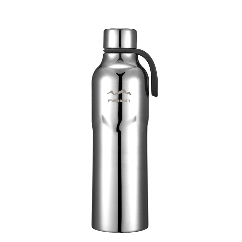 Outdoor Sports Thermos Bottle, Double Insulation, Stainless Steel Vacuum Insulated Flask, 450-600ml