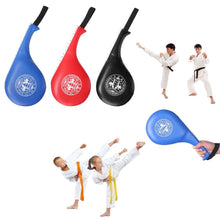 Last inn bildet i Galleri-visningsprogrammet, Taekwondo Karate Punch Pads Equipment MMA PU Rebound Sponge Double Kick Pads For Big Kids
