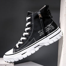 Load image into Gallery viewer, Man&#39;s casual high-top fashion breathable male shoesskate trend tidal canvas shoes
