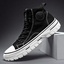 Load image into Gallery viewer, Man&#39;s casual high-top fashion breathable male shoesskate trend tidal canvas shoes
