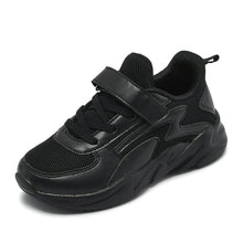 Load image into Gallery viewer, Boys and girls school shoes black and white walking shoes. Sneakers for teenage boy
