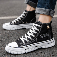 Load image into Gallery viewer, Men&#39;s canvas shoes high shoes sneakers canvas shoes spring summer sneakers
