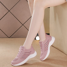 Load image into Gallery viewer, Women&#39;s Vulcanized Shoes Spring Sneakers Weave Breathable Lace Sneakers
