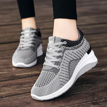 Load image into Gallery viewer, New Autumn Thick Sole Sneakers Fashion Flat Sneakers Women Increase Breathable Shoes
