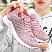 Load image into Gallery viewer, Women&#39;s Vulcanized Shoes Spring Sneakers Weave Breathable Lace Sneakers
