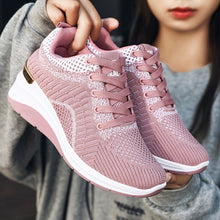 Load image into Gallery viewer, New Autumn Thick Sole Sneakers Fashion Flat Sneakers Women Increase Breathable Shoes
