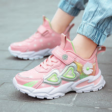 Load image into Gallery viewer, Girls Shoes Pink Sneakers Comfortable PU Leather Toddler Sneakers For Girl
