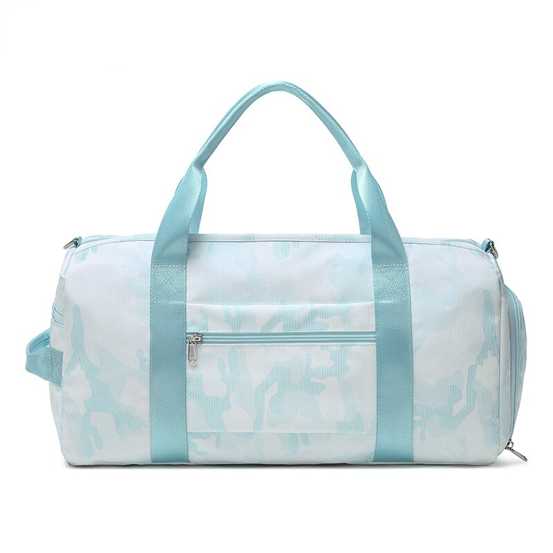 Fashionable Women Sports Travel Bags Lightweight Water Resistant Polyester Handbag