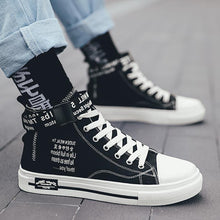 Load image into Gallery viewer, Man&#39;s casual high-top fashion breathable male shoesskate trend tidal canvas shoes
