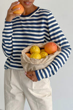 Last inn bildet i Galleri-visningsprogrammet, Striped Round Neck Long Sleeve Sweater
