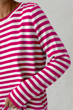 Last inn bildet i Galleri-visningsprogrammet, Striped Round Neck Long Sleeve Sweater
