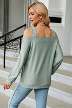 Last inn bildet i Galleri-visningsprogrammet, Cold Shoulder Square Neck Cutout Blouse
