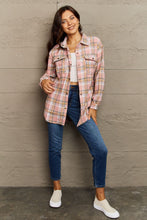 Load image into Gallery viewer, Ninexis Full Size Plaid Collared Neck Button-Down Long Sleeve Jacket
