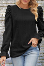 Last inn bildet i Galleri-visningsprogrammet, Round Neck Puff Sleeve Blouse
