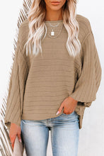 Load image into Gallery viewer, Round Neck Long Sleeve Knit Top
