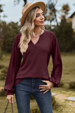 Last inn bildet i Galleri-visningsprogrammet, Notched Neck Raglan Sleeve Blouse
