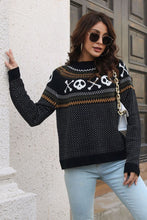 Load image into Gallery viewer, Ribbed Round Neck Long Sleeve Pullover Sweater
