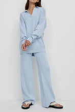 Load image into Gallery viewer, Dropped Shoulder Sweater and Long Pants Set
