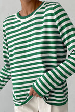 Last inn bildet i Galleri-visningsprogrammet, Striped Round Neck Long Sleeve Sweater
