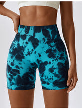 Load image into Gallery viewer, Tie Dye Wide Waistband Sports Shorts
