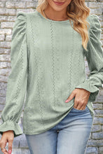 Last inn bildet i Galleri-visningsprogrammet, Round Neck Puff Sleeve Blouse
