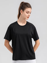 Load image into Gallery viewer, Round Neck Short Sleeve Active Top
