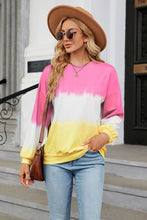 Load image into Gallery viewer, Gradient Round Neck Long Sleeve Sweatshirt
